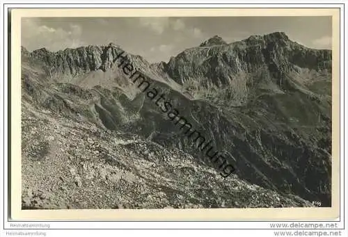 Kreuzkarspitze - Foto-AK