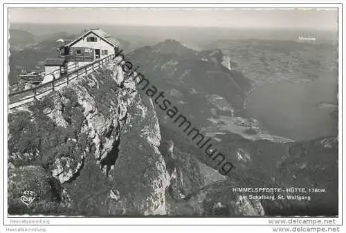Himmelspforte-Hütte am Schafberg - Foto-AK 50er Jahre
