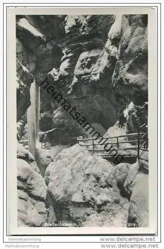 Breitachklamm - Foto-AK