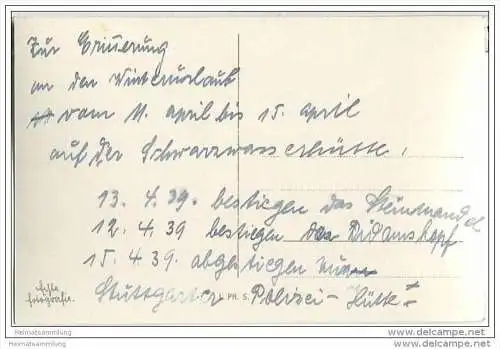 Steinmandl im Schwarzwassertal - Kleines Walsertal - Foto-AK 30er Jahre