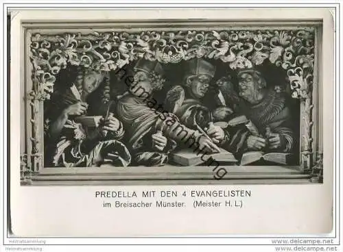 Breisach - Stefansmünster - Predella mit den 4 Evangelisten - Foto-AK - Badenfrankatur