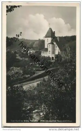 Bad Buckow - Hotel-Restaurant Bergschlößchen Besitzer Hugo Walther Königstraße 38 - Foto-AK