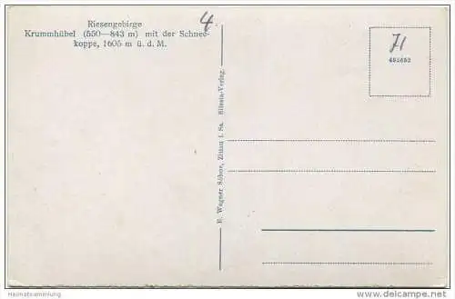 Krummhübel - Verlag R. Wagner Söhne Zittau