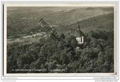 Endingen - St. Katharinenkapelle - Fliegeraufnahme - Foto-AK - Bahnpost