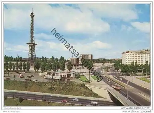 Berlin - Funkturm mit Ausstellungsgelände - AK Grossformat