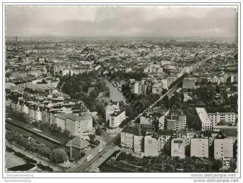 Berlin - Blick vom Funkturm auf den Lietzensee - Foto-AK Grossformat