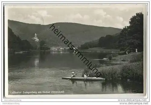 Zwingenberg am Neckar - Strandbad - Foto-AK