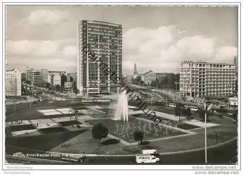 Berlin - Ernst-Reuter-Platz - Strassenbahn - Foto-AK Grossformat