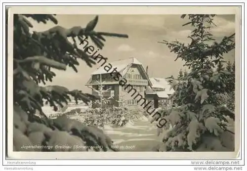 Breitnau - Jugendherberge - Foto-AK - Gau Baden des Reichsverbandes für D.J.H.