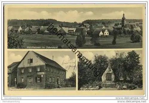 Buchen - Waldhausen - Gasthaus zum Engel - Handlung von Otto Ludwig Egenberger