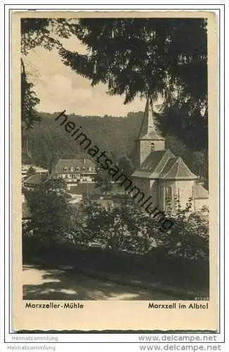 Marxzell im Albtal - Marxzeller Mühle - Inhaber Beda und Toni Schneider - Foto-AK