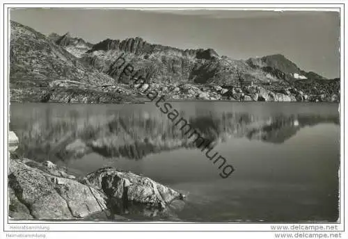 Grimselpass - Totensee mit Brunberg - Juchlistock - Ritzlihorn - Foto-AK