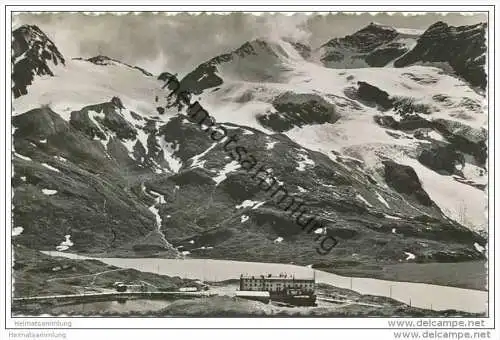 Berninahospiz und Piz Cambrena - Foto-AK - Portomarke