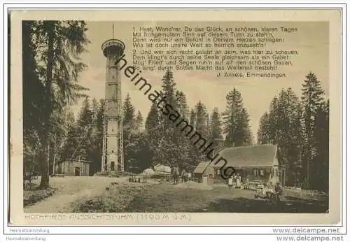 Titisee - Hochfirst Aussichtsturm Inhaber J. Kümmerlin