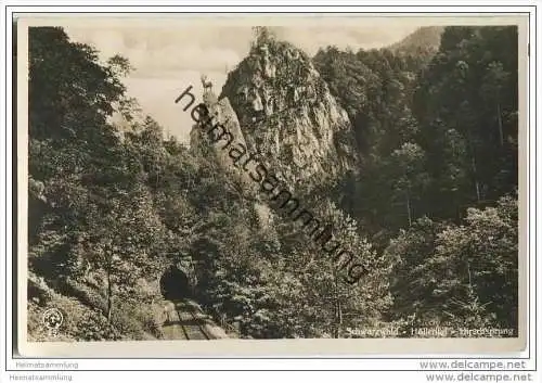 Höllental - Hirschsprung - Foto-AK - Bahnpost