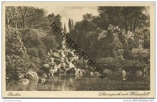 Berlin-Kreuzberg - Viktoriapark mit Wasserfall gel. 1929