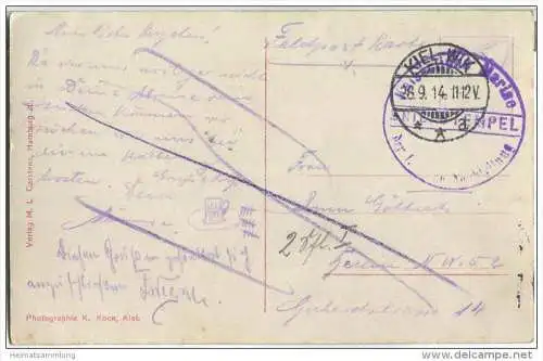 Unterseeboot - U-Boot - Unterseebootflotille - Foto-AK - Briefstempel Kaiserliche Marine I. Torpedoabteilung