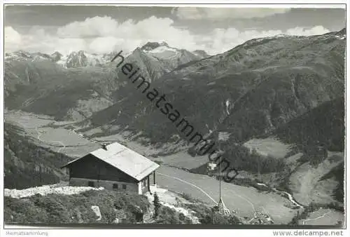 Galmihorn-Hütte ob Münster - Foto-AK - Verlag Klopfenstein Adelboden