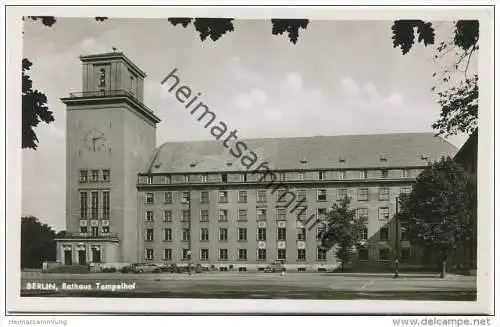Berlin-Tempelhof - Rathaus - Foto-AK 50er Jahre