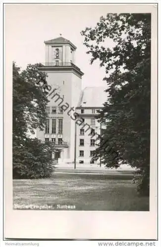 Berlin-Tempelhof - Rathaus - Foto-AK 50er Jahre