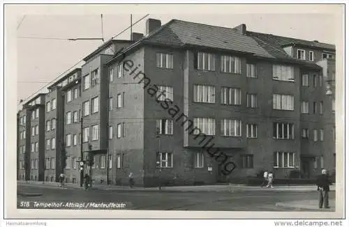 Berlin-Tempelhof - Attilaplatz Ecke Manteuffelstrasse - Foto-AK