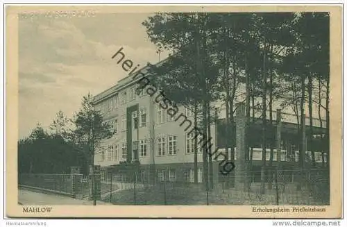 Mahlow - Erholungsheim Priessnitzhaus - Verlag J. Goldiner Berlin 30er Jahre