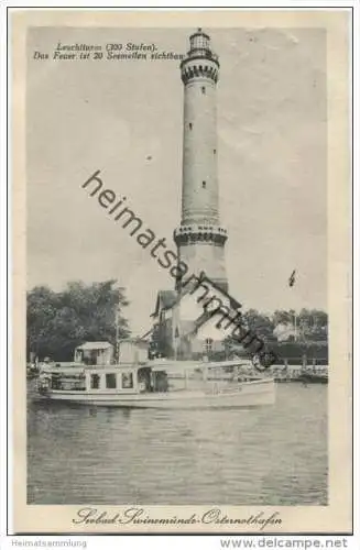 Swinemünde - Osternothafen - Verlag Sigmund Weil Stettin gel. 1926