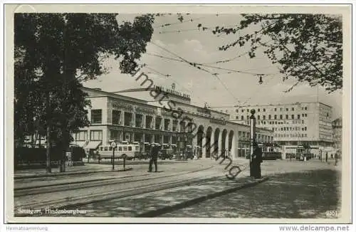 Stuttgart - Hindenburgbau - Foto-AK - Verlag Hans Boettcher Stuttgart gel. 1935