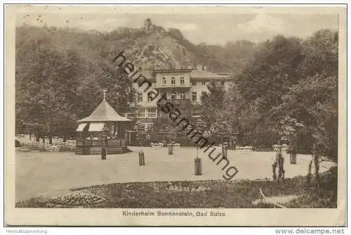 Bad Sulza - Kinderheim Sonnenschein - Bahnpost Berlin Eisenach Zug 869 gel. 1928