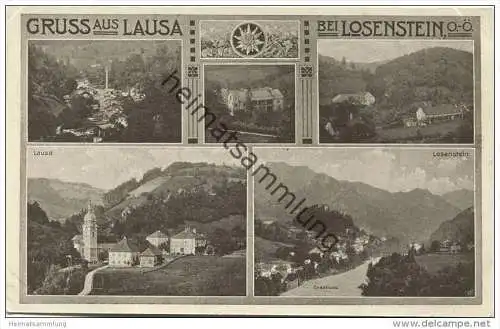 Gruss aus Lausa bei Losenstein - Verlag Prietzel Steyr 1925