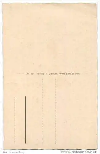 Wernigerode - Rathaustreppe - Verlag R. Demuth Wernigerode 30er Jahre