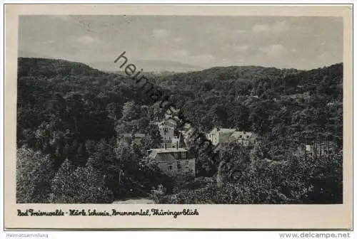 Bad Freienwalde - Brunnental - Thüringerblick - Verlag Schöning &amp; Co. Lübeck gel. 1944