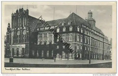 Frankfurt/Oder - Rathaus - Verlag Schöning &amp; Co. Lübeck gel. 1940