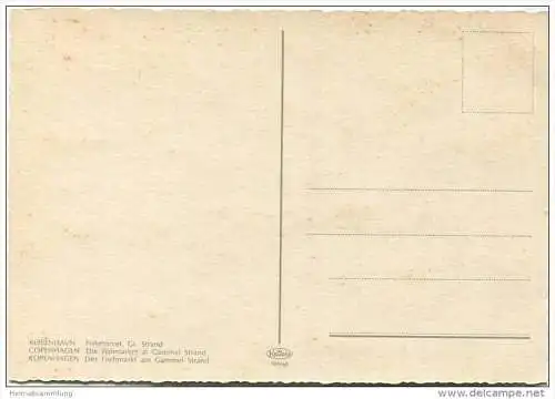 Kopenhagen - Der Fischmarkt am Gammelstrand - AK Grossformat