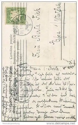 Schillers Glocke - Künstlerkarte signiert Hans Kaufmann München gel. 1911