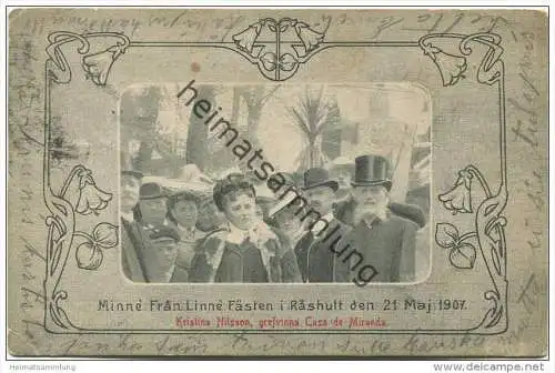 Minne Fran Linne Fasten i Räshult den 21 Maj 1907 - Verlag Joh. Johansson Liratorp gel. 1909