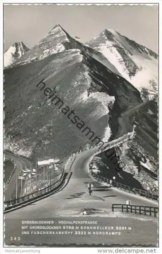 Grossglockner - Hochalpenstrasse - Foto-AK - Verlag H. Tollinger Bad Döbrlach