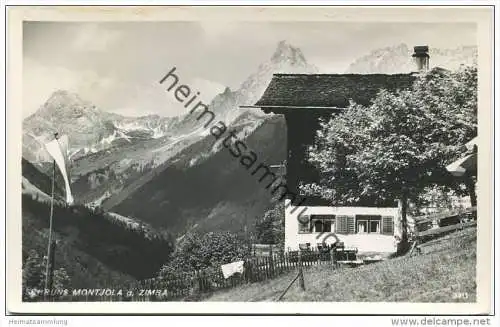 Schruns - Montjola gegen Zimba - Foto-AK - Verlag Risch-Lau Bregenz gel. 1951