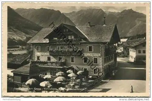Neukirchen am Gross-Venediger - Gasthof Unterbrunn - Foto-AK - Verlag C. Jurischek Salzburg gel. 1942