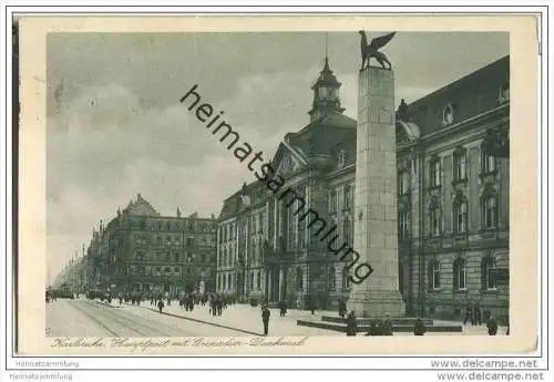 Karlsruhe - Hauptpost - Grenadier-Denkmal