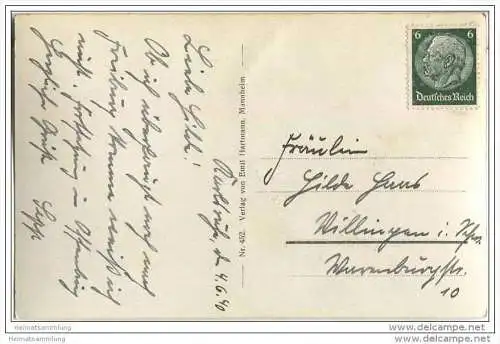 Karlsruhe - Landestheater - Foto-AK