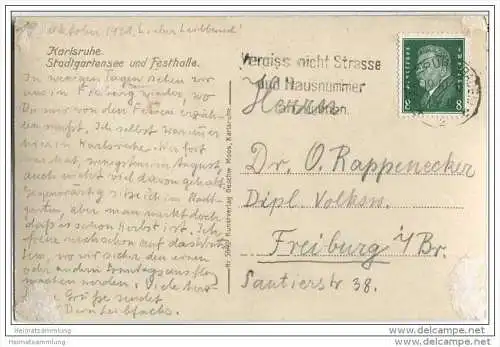 Karlsruhe - Stadtgartensee - Festhalle