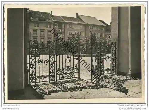 Säckingen - Münstertor mit Scheffeldenkmal - Foto-AK