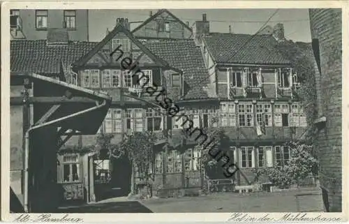 Alt-Hamburg - Hof in der Mühlenstrasse - Verlag Hans Andres Hamburg