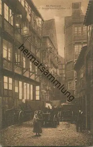 Alt-Hamburg - Hof Brauerknechtstrasse 35 - Verlag Ludwig Carstens Hamburg