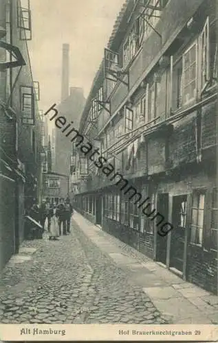 Alt-Hamburg - Hof Brauerknechtgraben 29 - Verlag Knackstedt & Näther Hamburg