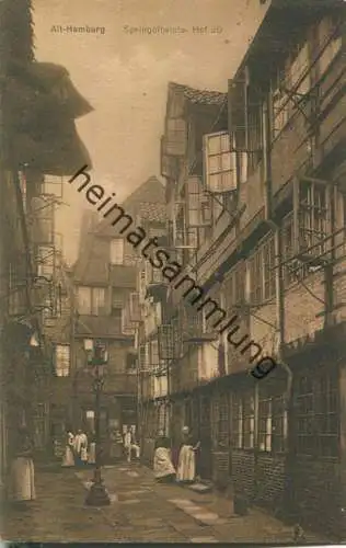 Alt-Hamburg - Springeltwiete Hof 20 - Verlag Ludwig Carstens Hamburg