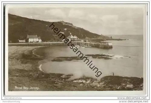 Jersey - Rozel Bay - Foto-AK 30er Jahre