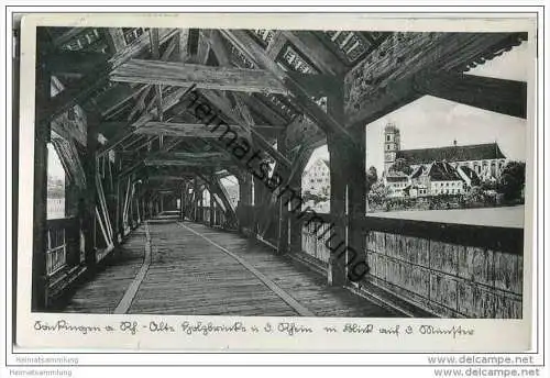 Säckingen - Alte Holzbrücke - Bahnpost