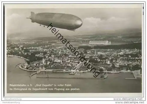 Friedrichshafen - Luftschiff Graf Zeppelin - Zeppelinwerft - Luftbild